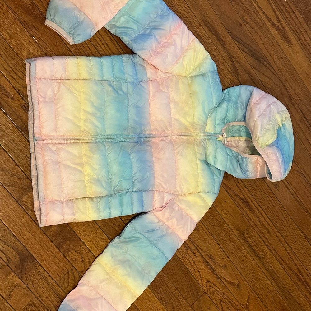 Colorful Gradient Puffer Jacket